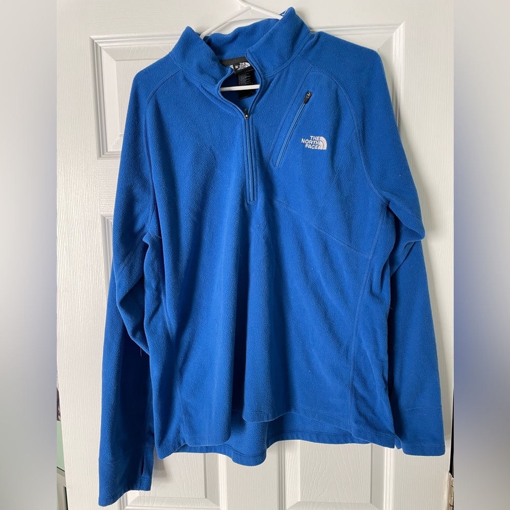 Mens Blue North Face Pullover - XL